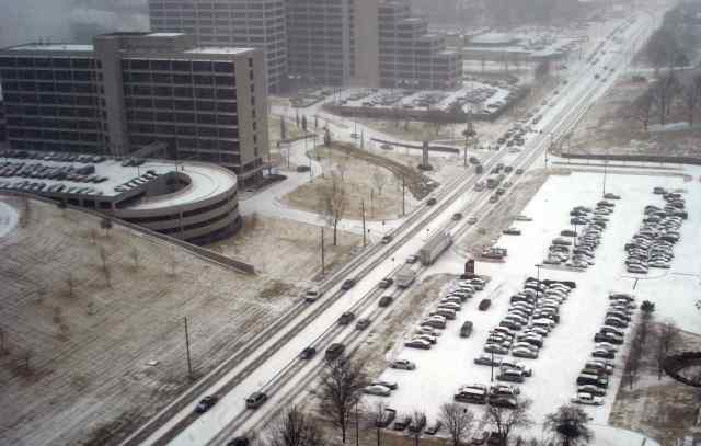 Snowy Day in Tulsa